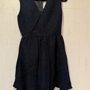 Maje Black Chevron Dress